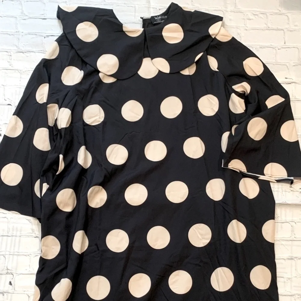 Dressed in LALA Black and White Polka Dot Maxi Dress - Picture 2 of 16